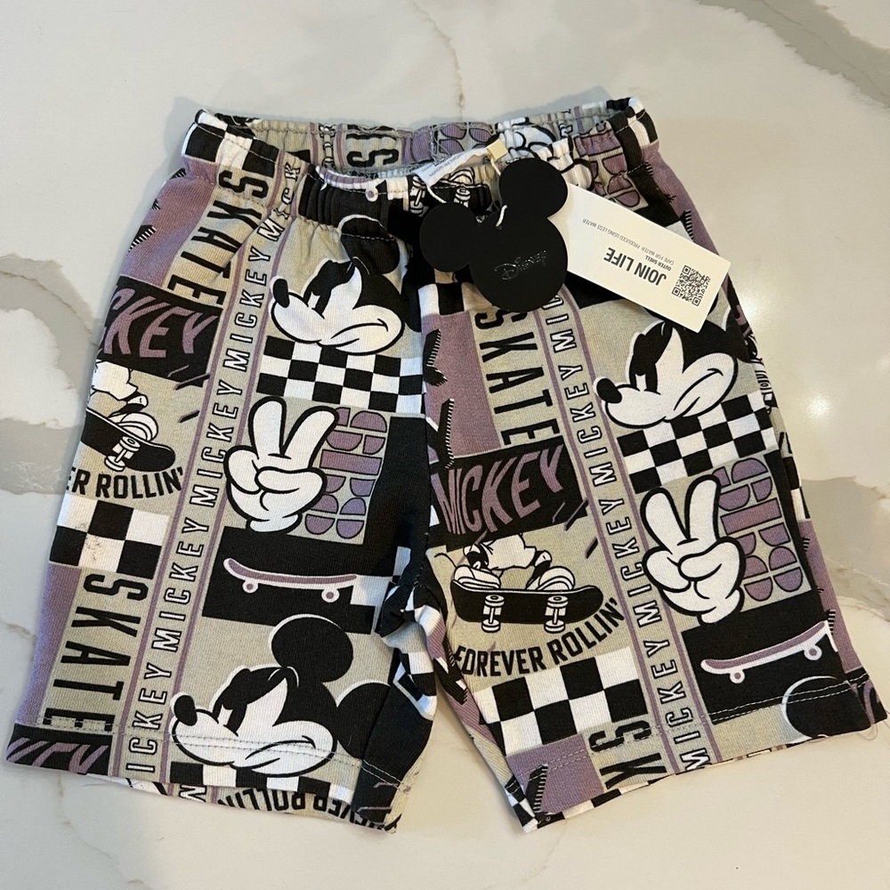 Zara toddler Mickey shorts